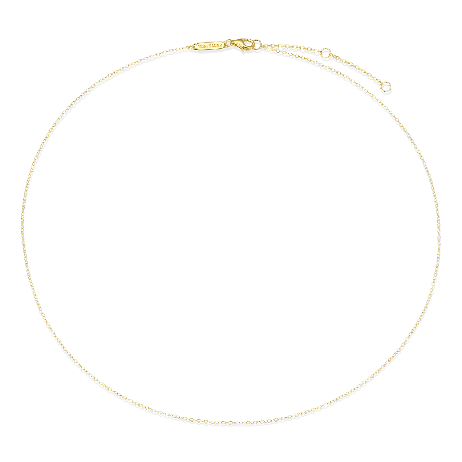 18+2" Cable Chain in 14K Yellow Gold-Plated Sterling Silver | M by Monte Luna