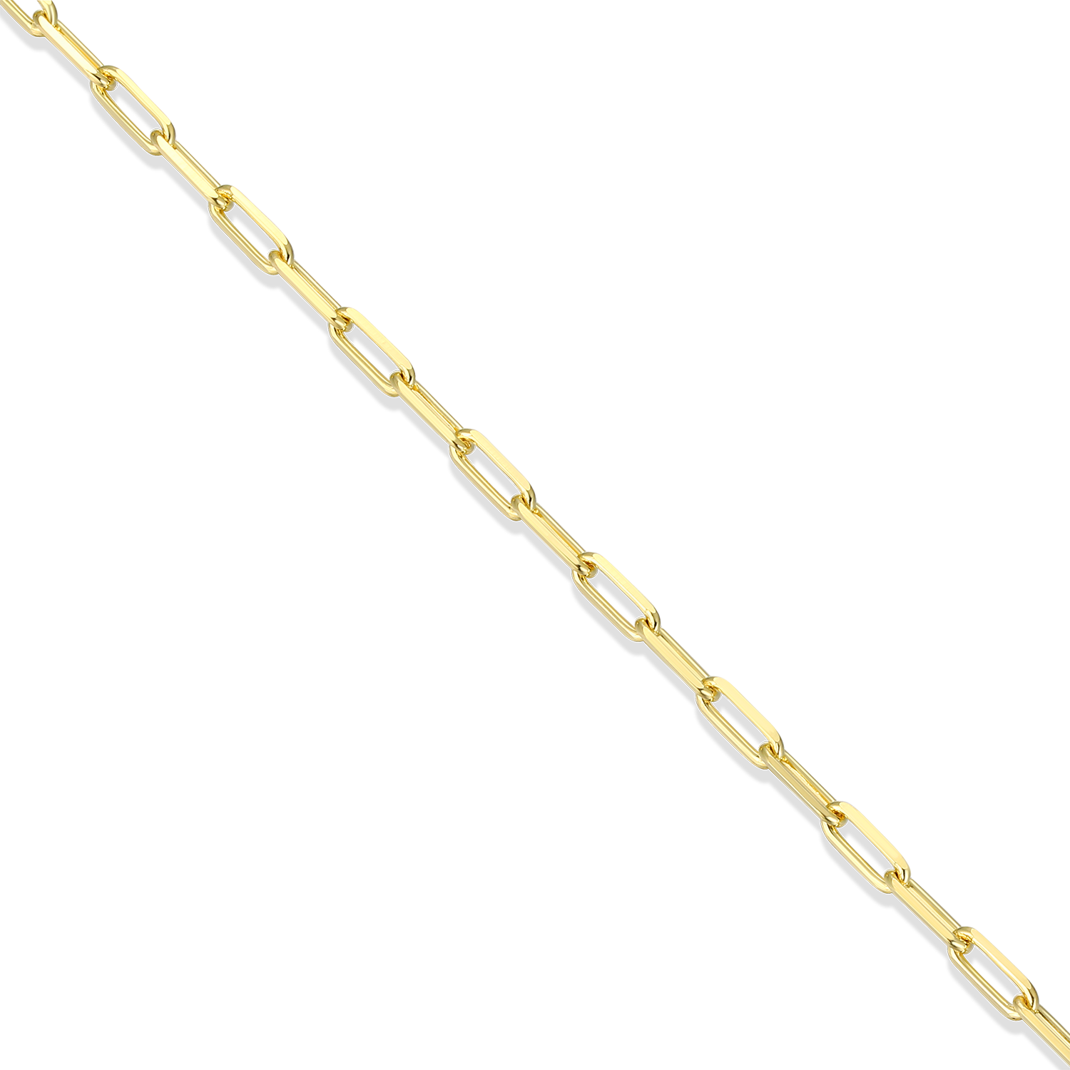18+2" Mini Paperclip Chain in 14K Yellow Gold-Plated Sterling Silver | M by Monte Luna