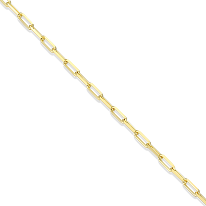20+2" Mini Paperclip Chain in 14K Yellow Gold-Plated Sterling Silver | M by Monte Luna