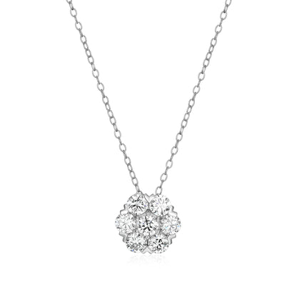 MN0146W - Cluster Necklace | Monte Luna