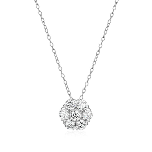 MN0146W - Cluster Necklace | Monte Luna