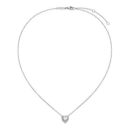 MN0149W - Amoré Halo Necklace | Monte Luna