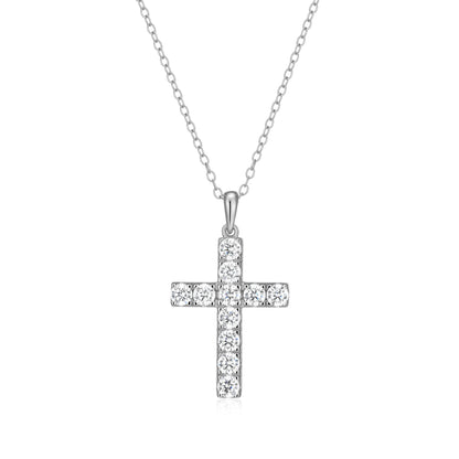 MN0150W - Faith Cross Pendant Necklace | Monte Luna