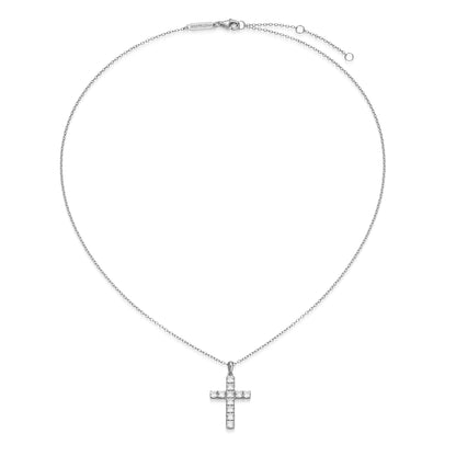 MN0150W - Faith Cross Pendant Necklace | Monte Luna