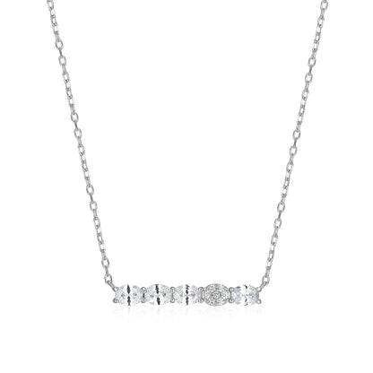 RN0209 - CZ Bar Necklace | reign
