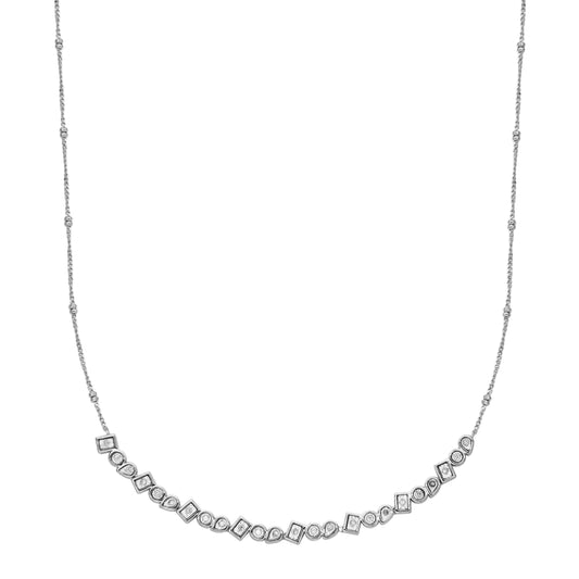BN0257W - Lab-Grown Diamond Abacus Bead Necklace | m by monte luna