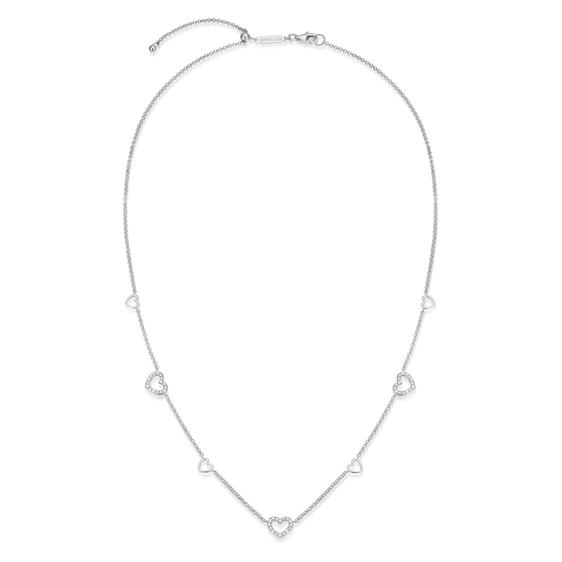 BN0274W - AmorÃ© Station Lab-Created Diamond Bolo Necklace | m by monte luna