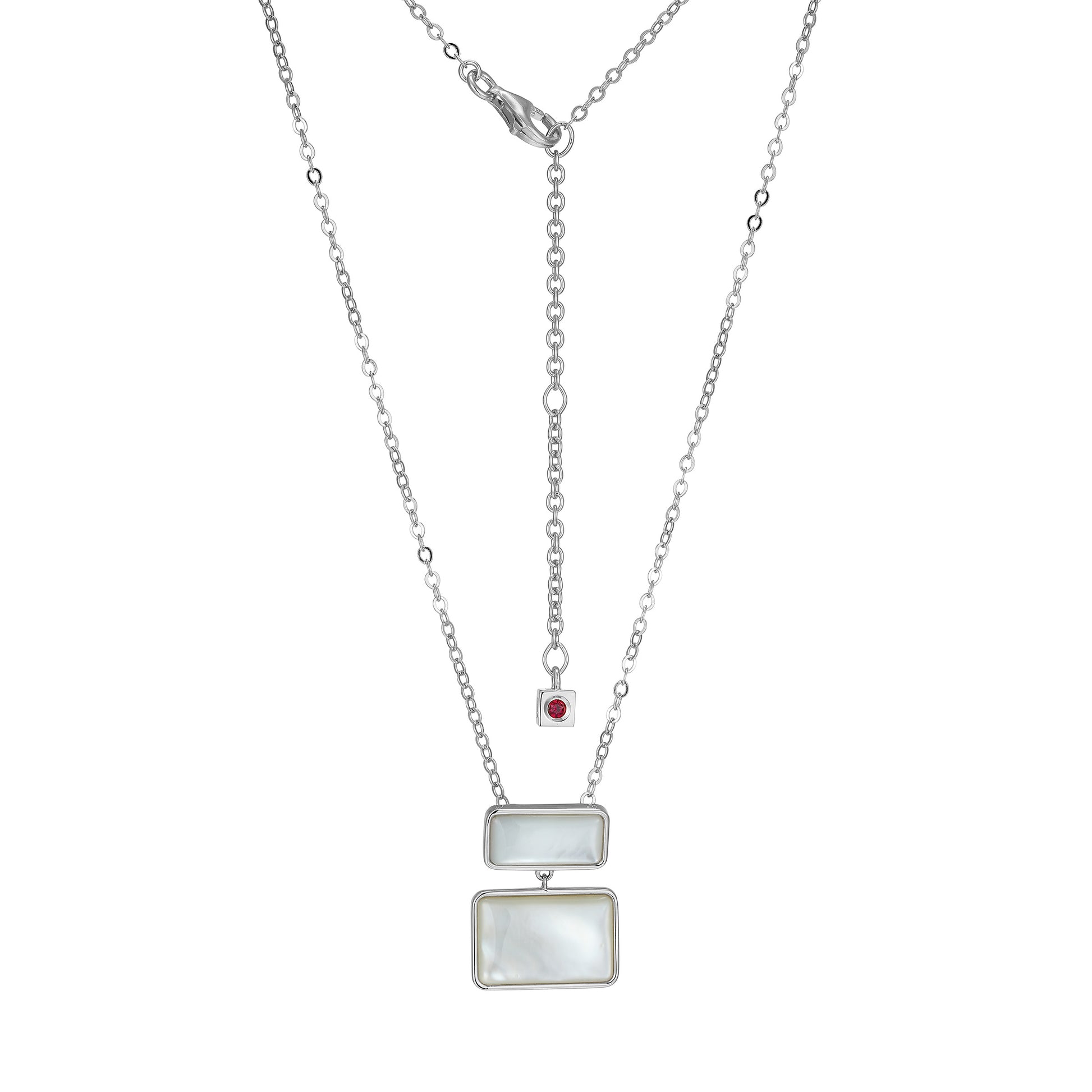 LN0237 - Vera Tiered Mother-of-Pearl Necklace | elle