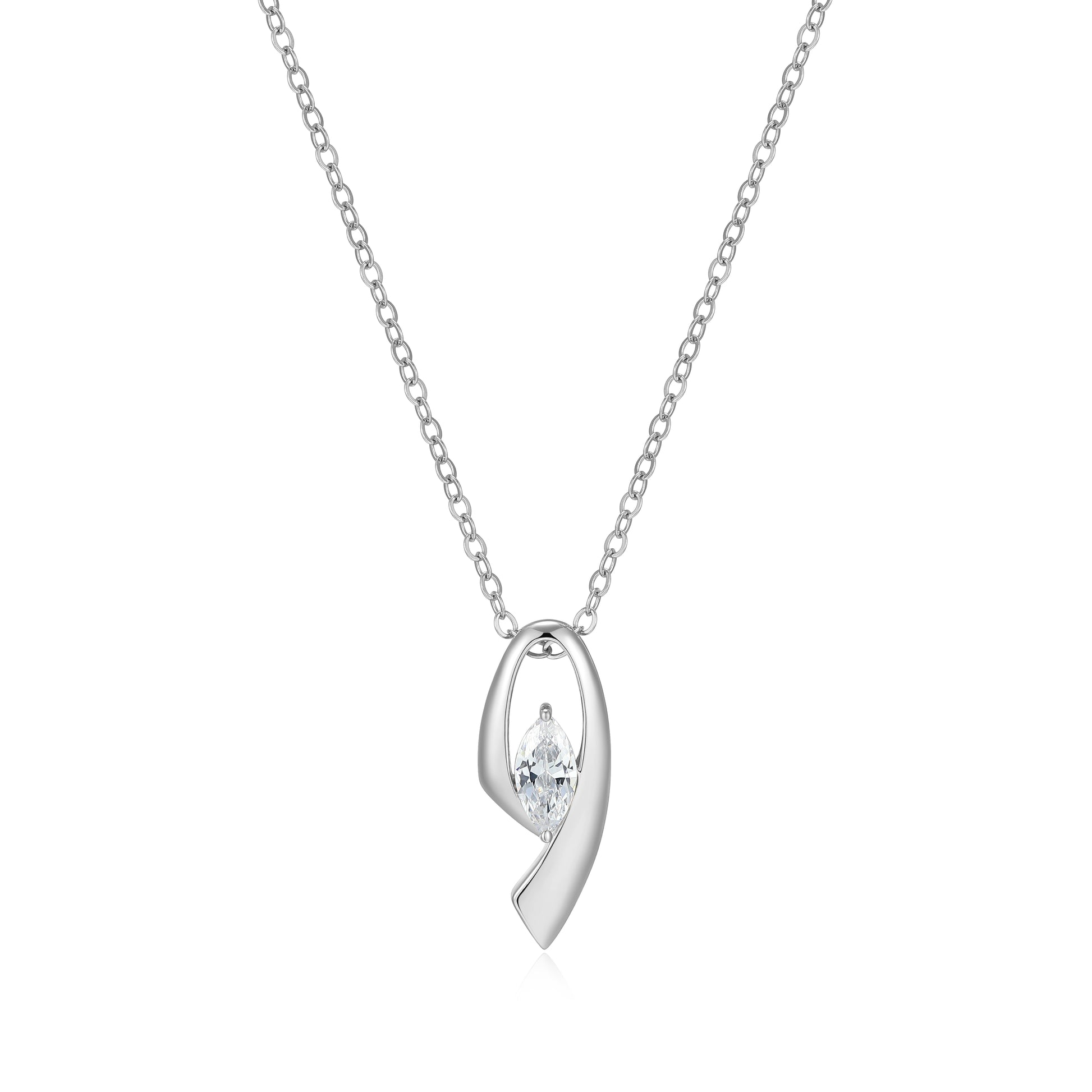 LN0276 - Marquise Ribbon Necklace | Paris 1901