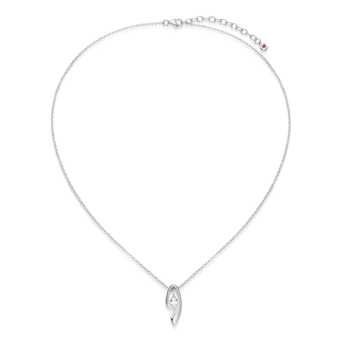 LN0276 - Marquise Ribbon Necklace | Paris 1901