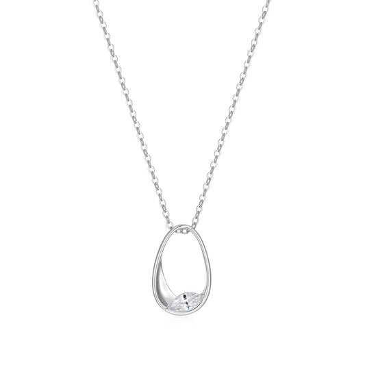 LN0278 - Sculpted Oval Necklace | Paris 1901