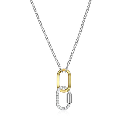 CN0228 - Promise Interlocking Link Drop Necklace | Paris 1901