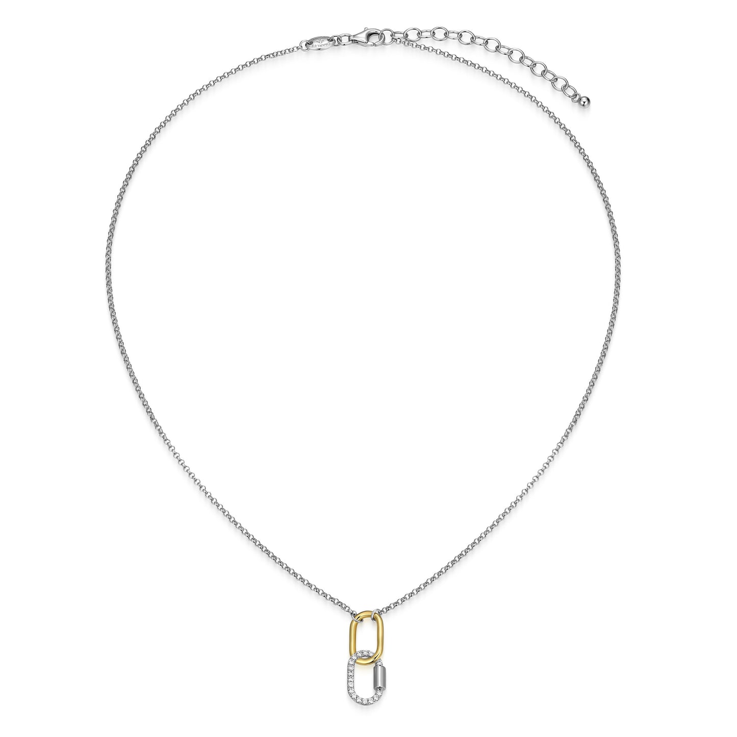 CN0228 - Promise Interlocking Link Drop Necklace | Paris 1901