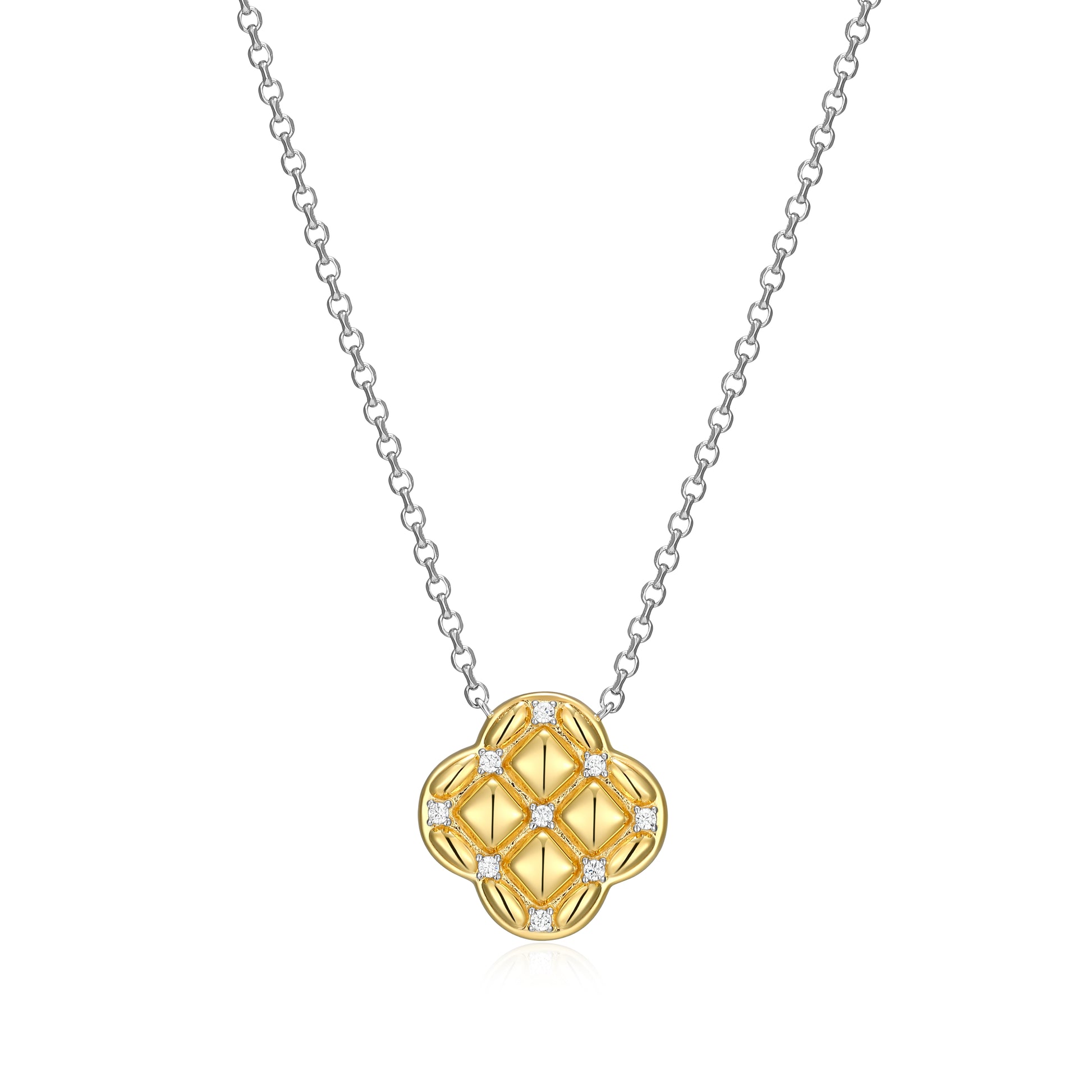 CN0217 - Quilted Clover Necklace | Paris 1901