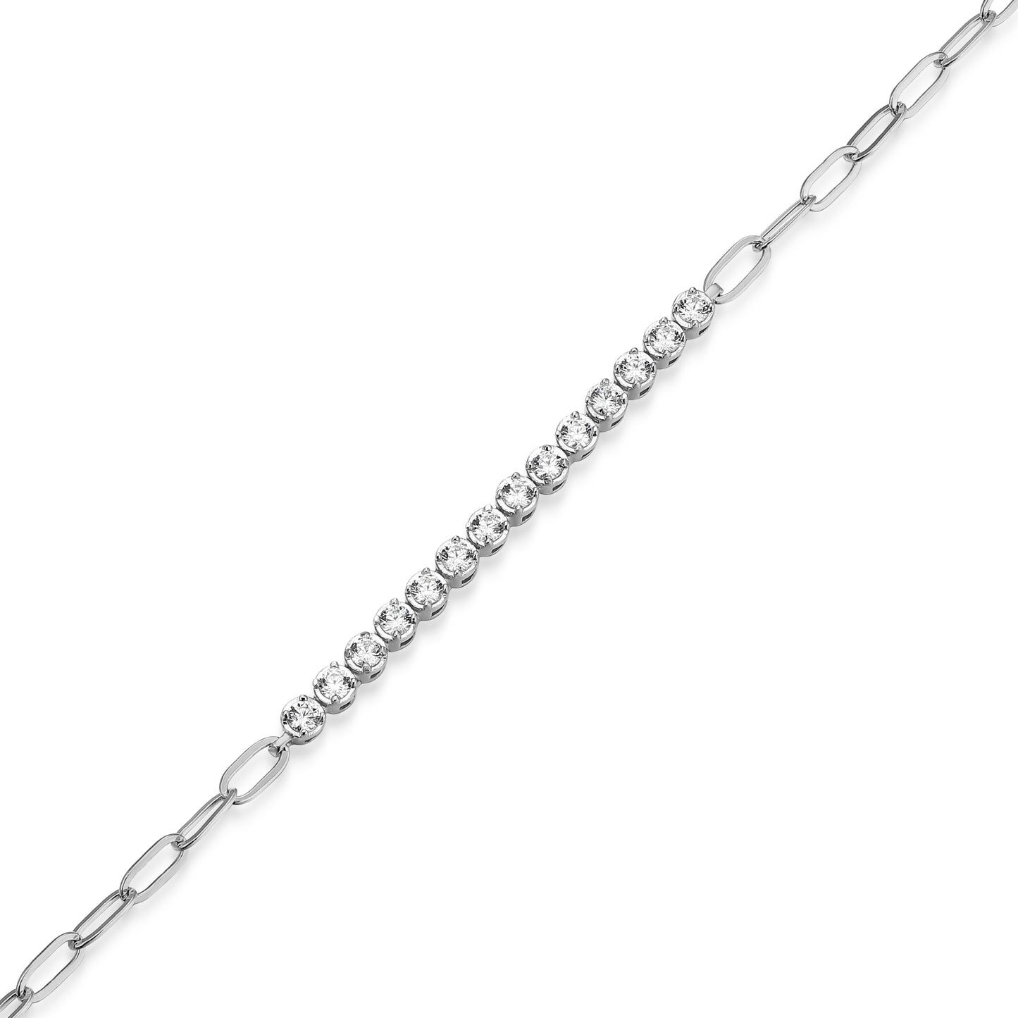 MB0155W - Timeless Paperclip Bracelet | Monte Luna