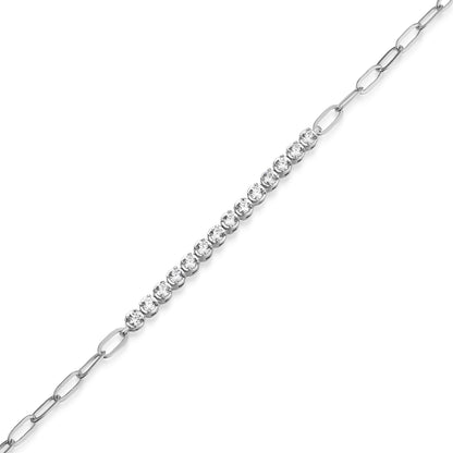 MB0155W - Timeless Paperclip Bracelet | Monte Luna