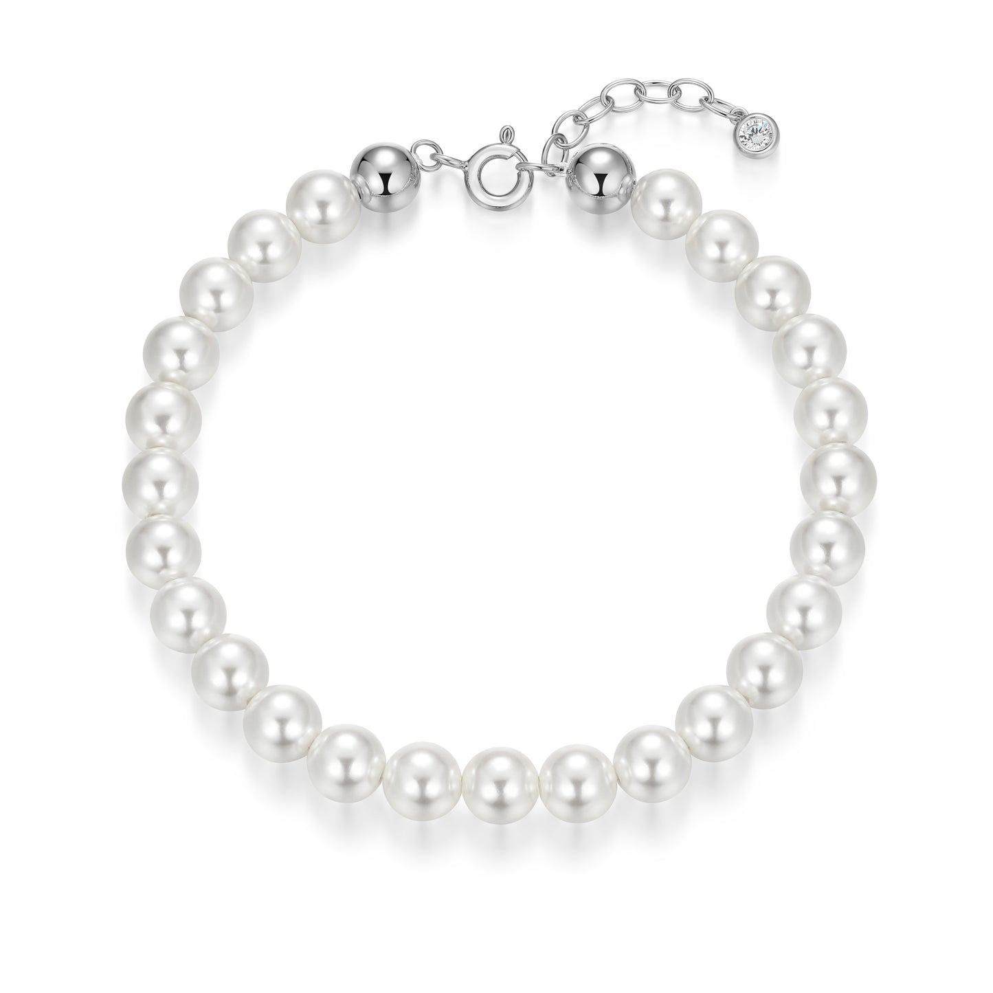 RB0208W - Shell Pearl Beaded Bracelet | reign