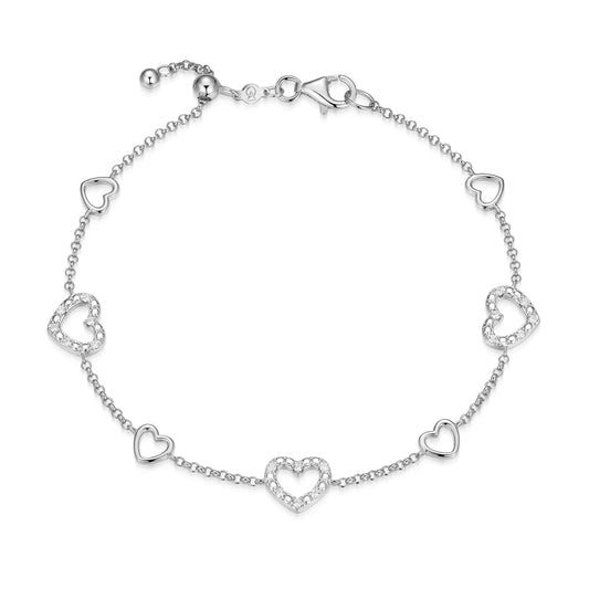 BB0274W - AmorÃ© Station Lab-Created Diamond Bolo Bracelet | m by monte luna