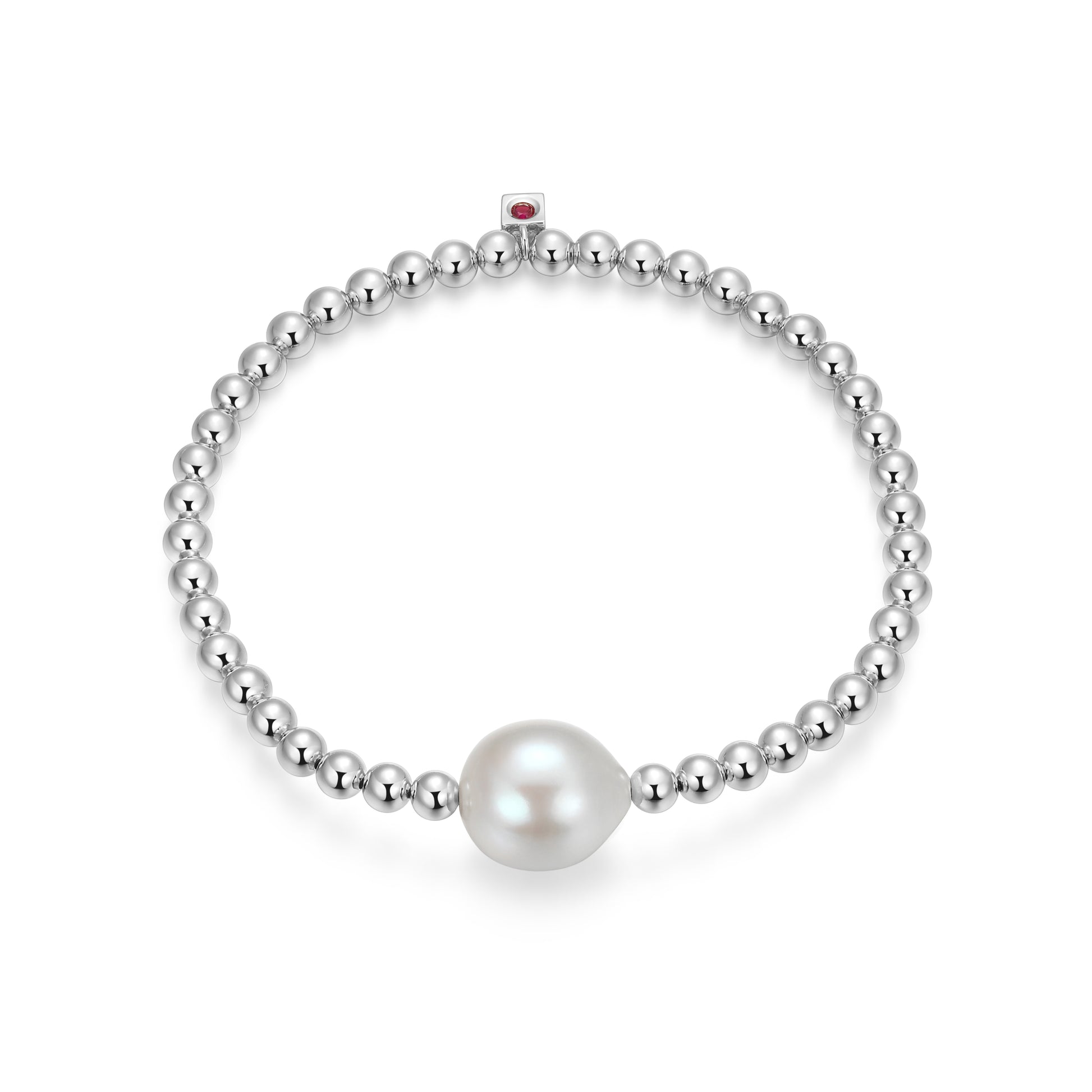 LB0295 - Special Pear Freshwater Pearl Beaded Bracelet | elle