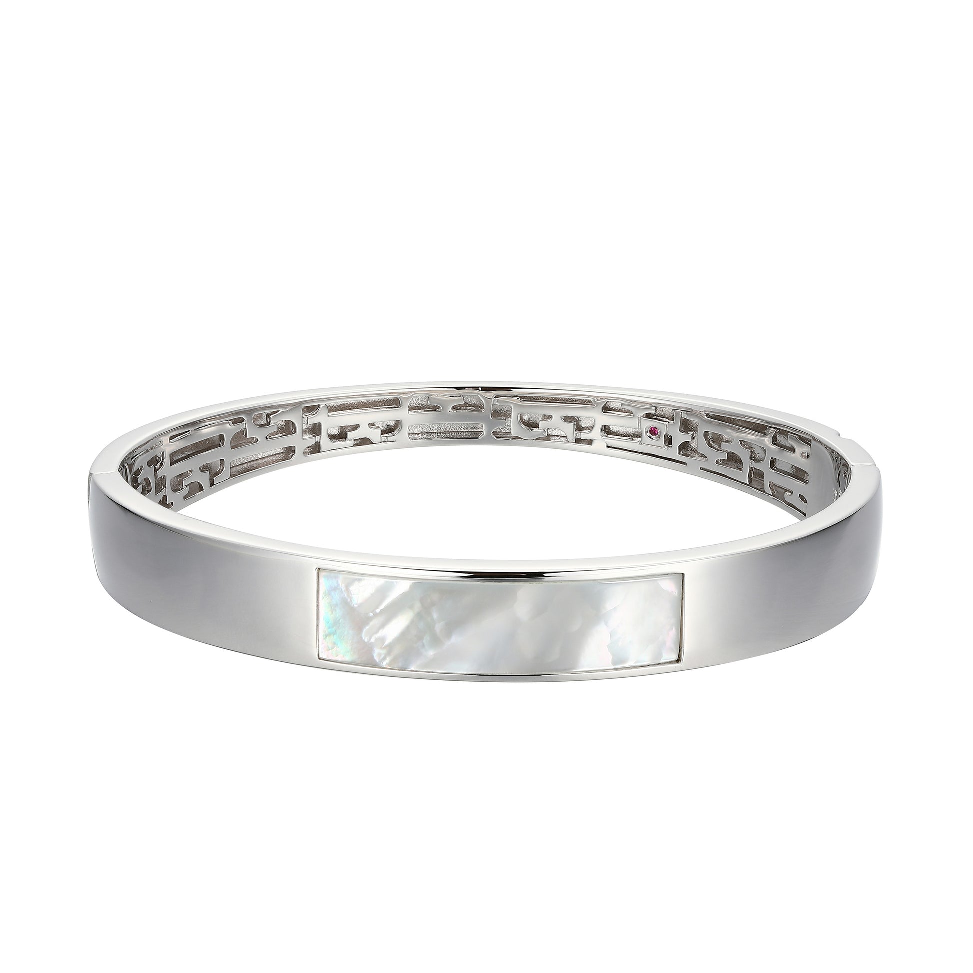 LB0235 - Vera Mother-of-Pearl Inlay Bangle | elle