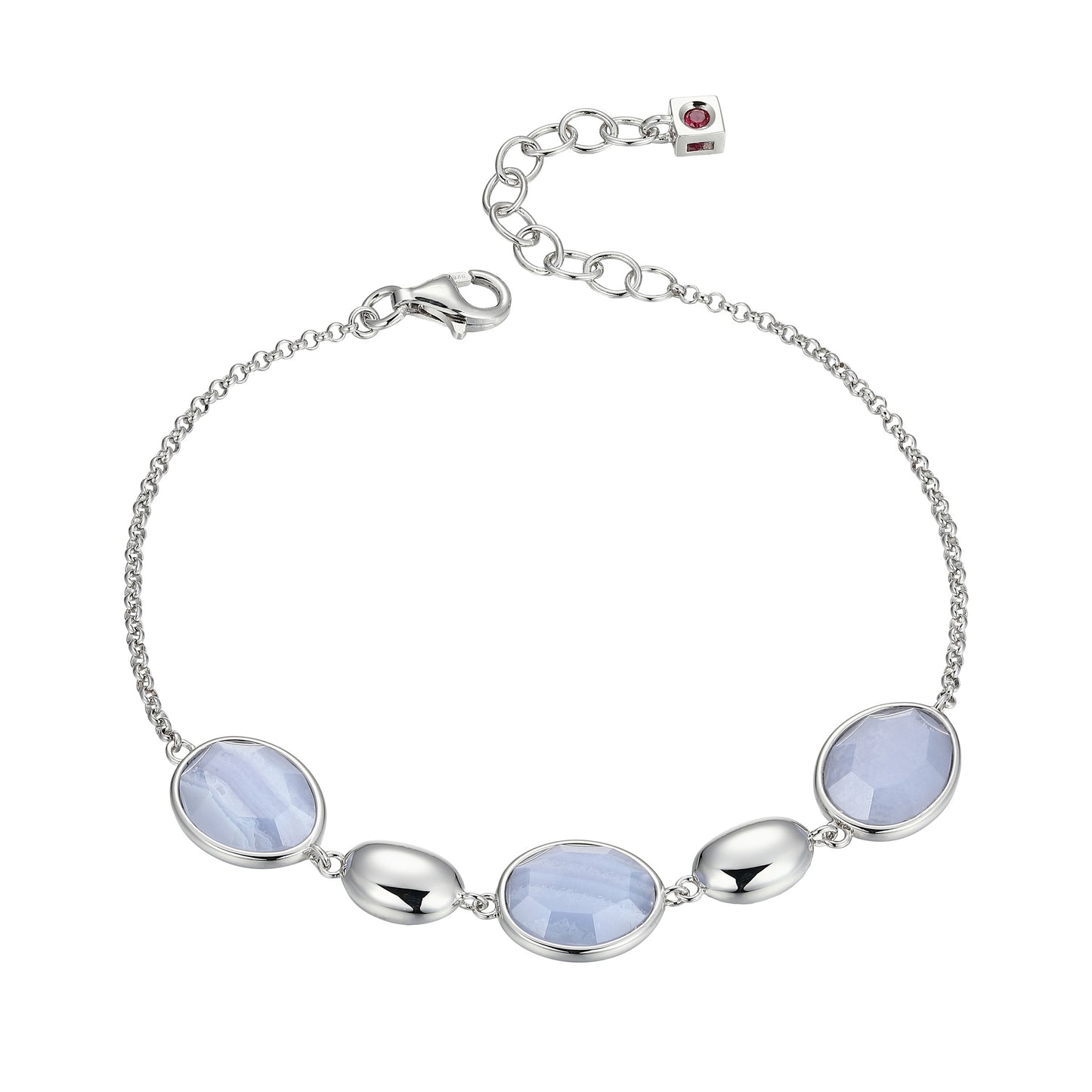 LB0239 - Riviere Blue Lace Agate Bracelet | elle