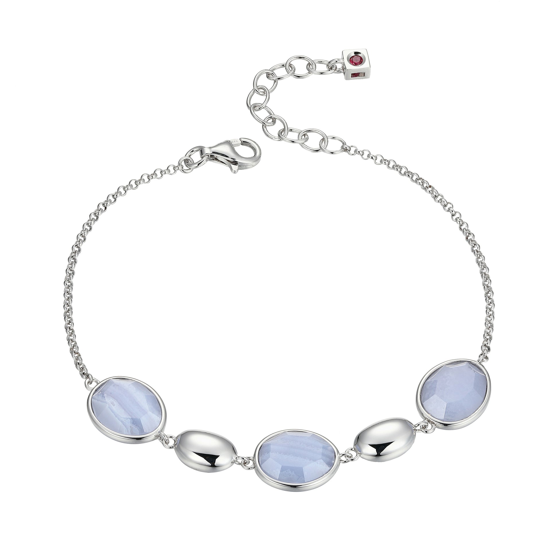 LB0239 - Riviere Blue Lace Agate Bracelet | elle