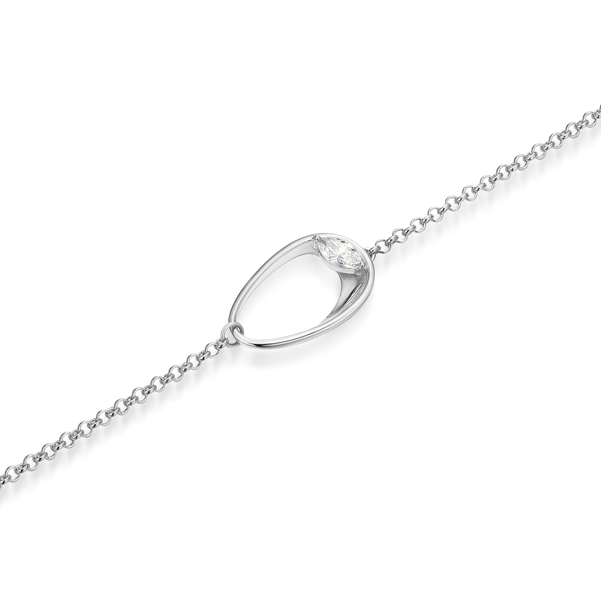 LB0278 - Sculpted Oval Bracelet | Paris 1901
