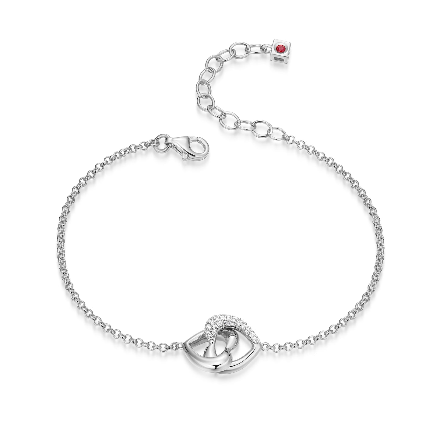 LB0286 - Amour Intertwined Heart Bracelet | elle
