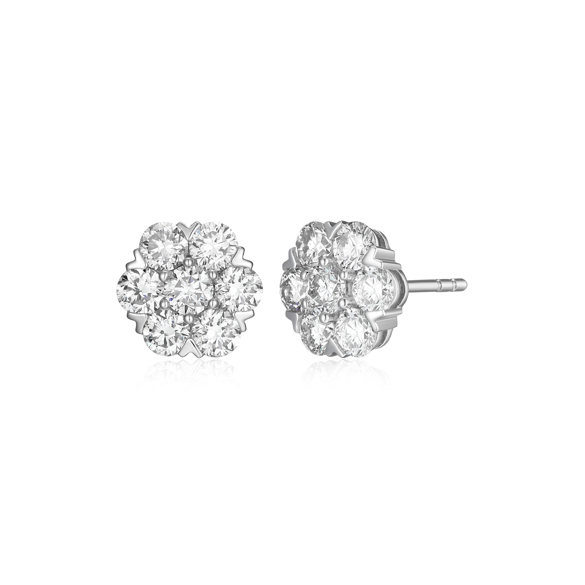 ME0146W - Cluster Stud Earrings | Monte Luna