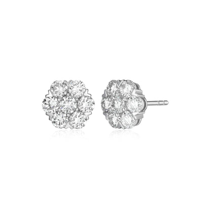 ME0146W - Cluster Stud Earrings | Monte Luna