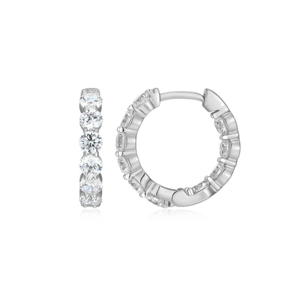 ME0156W - Inside-Out Hoop Earrings | Monte Luna