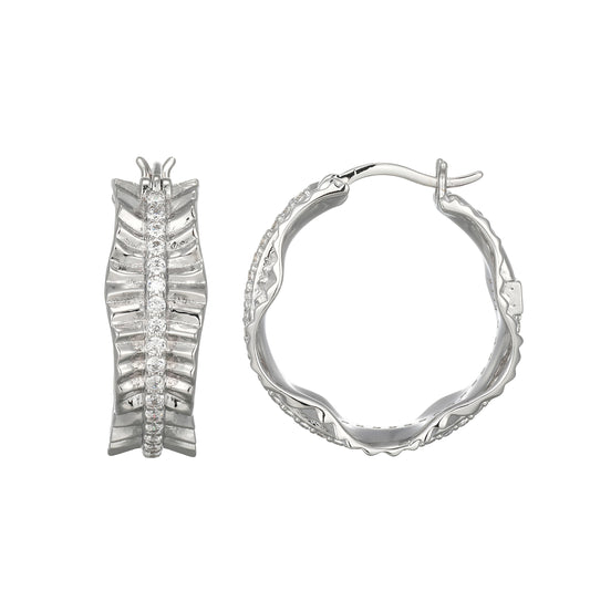 LE0256 - Butterfly Hoop Earrings | elle