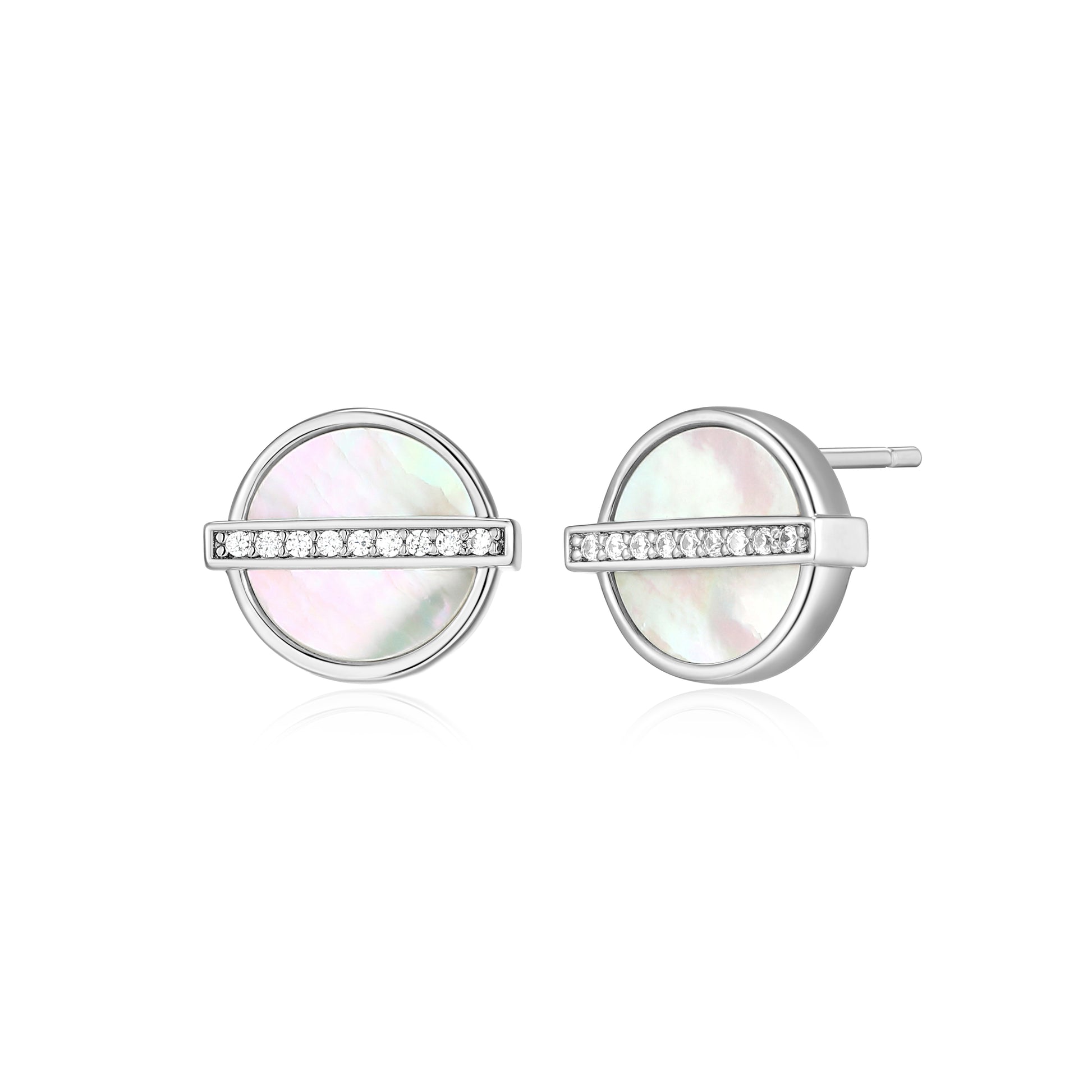 LE0299 - Lucency Mother of Pearl Stud Earrings | elle
