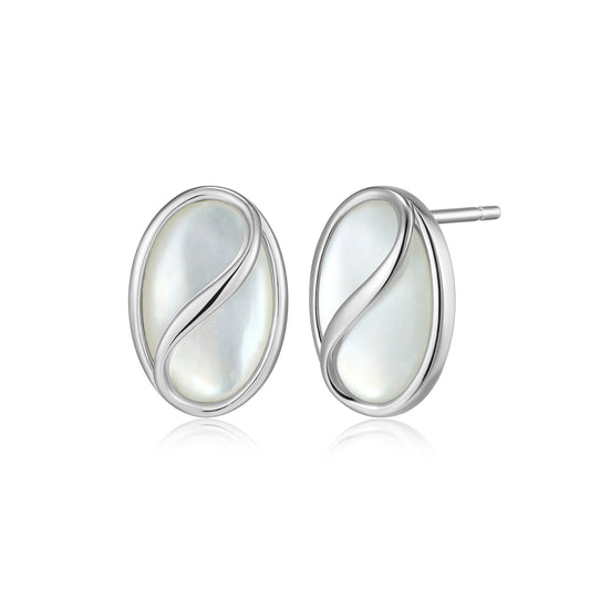 LE0301 - Twist Mother of Pearl Stud Earrings | Paris 1901