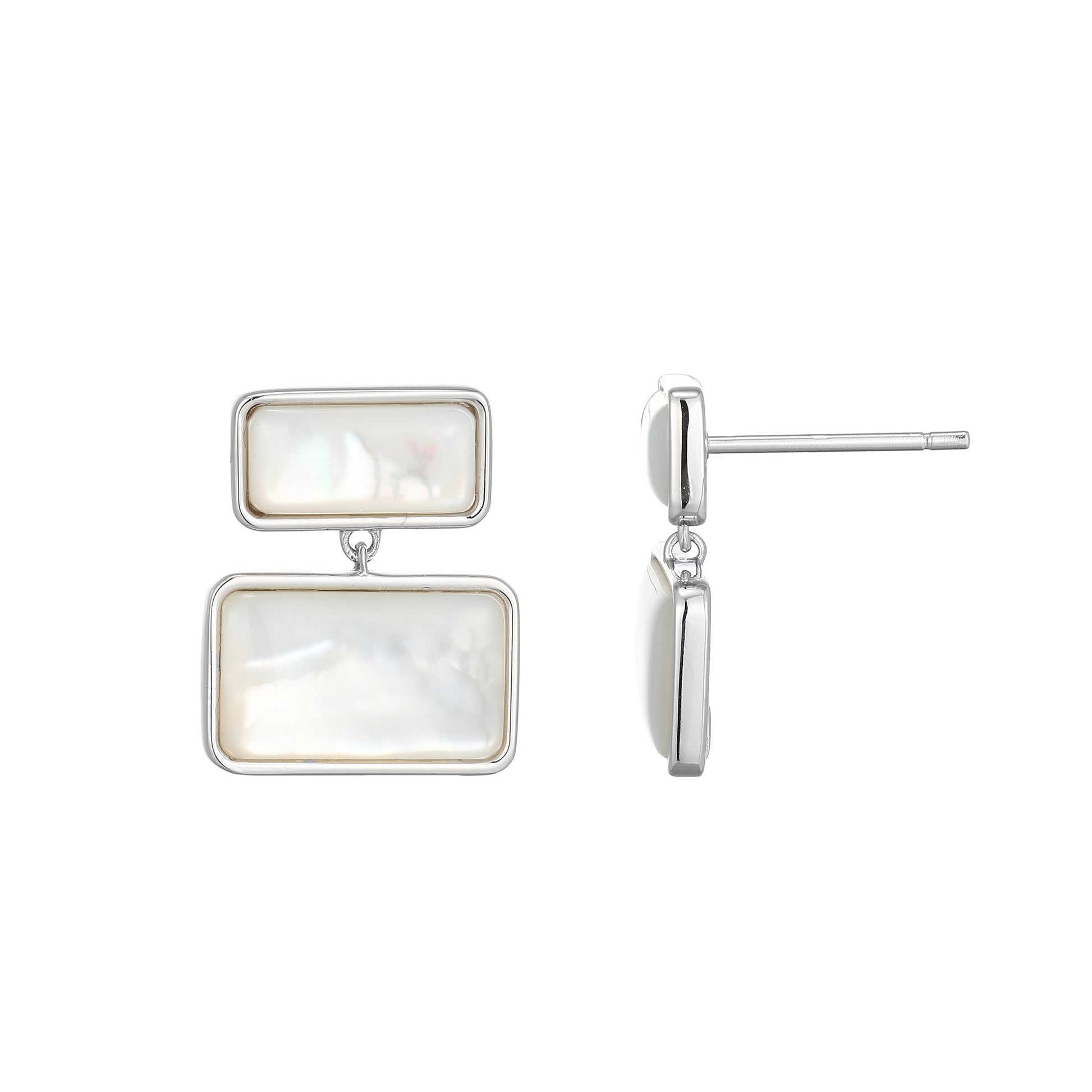LE0237 - Vera Tiered Mother-of-Pearl Earrings | elle