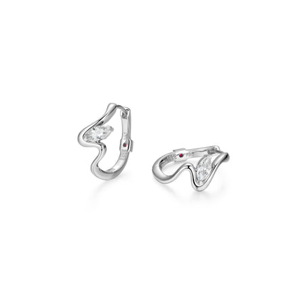 LE0280 - Marquise Flow Hoop Earrings | Paris 1901