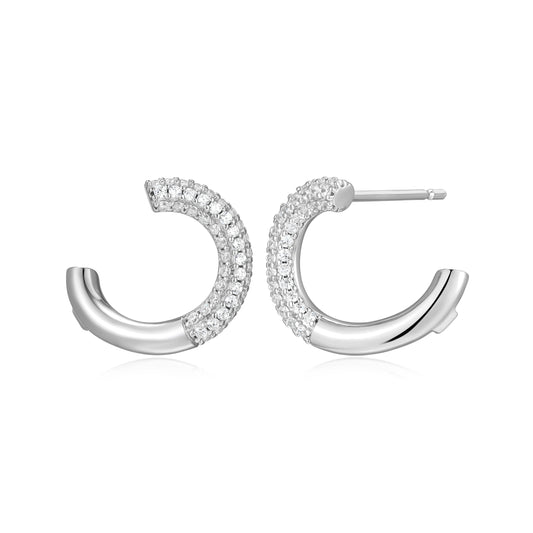 LE0282 - Hidden Halo Hoop Earrings | Paris 1901