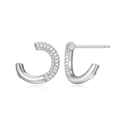 LE0282 - Hidden Halo Hoop Earrings | Paris 1901