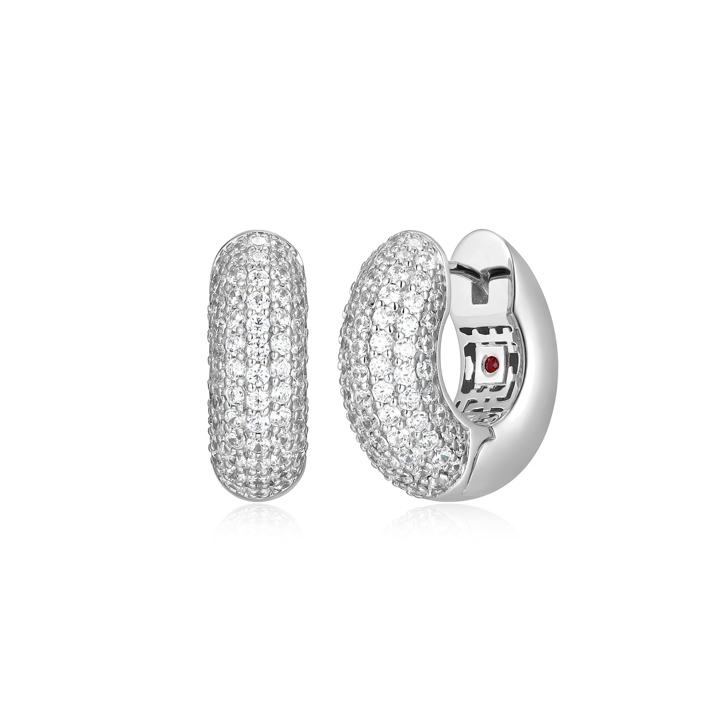 LE0284 - Reversa Reversible Hoop Earrings | elle