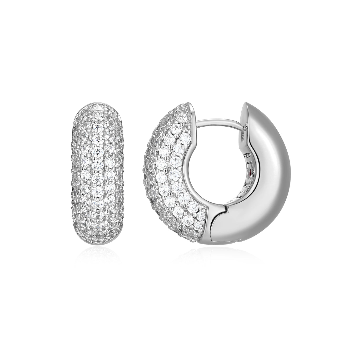 LE0284 - Reversa Reversible Hoop Earrings | elle