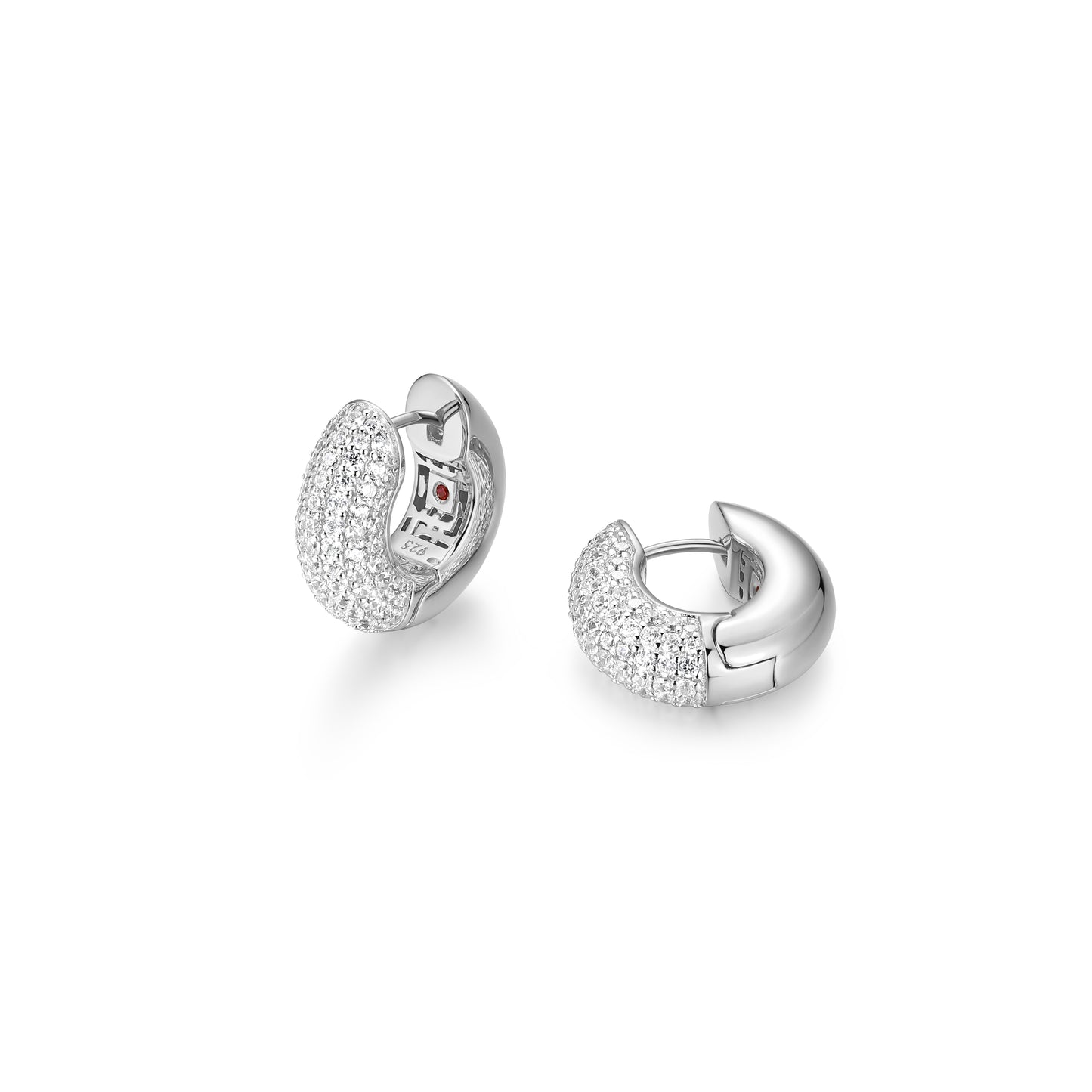 LE0284 - Reversa Reversible Hoop Earrings | elle
