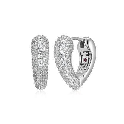 LE0286 - Amour Intertwined Heart Reversible Earrings | elle