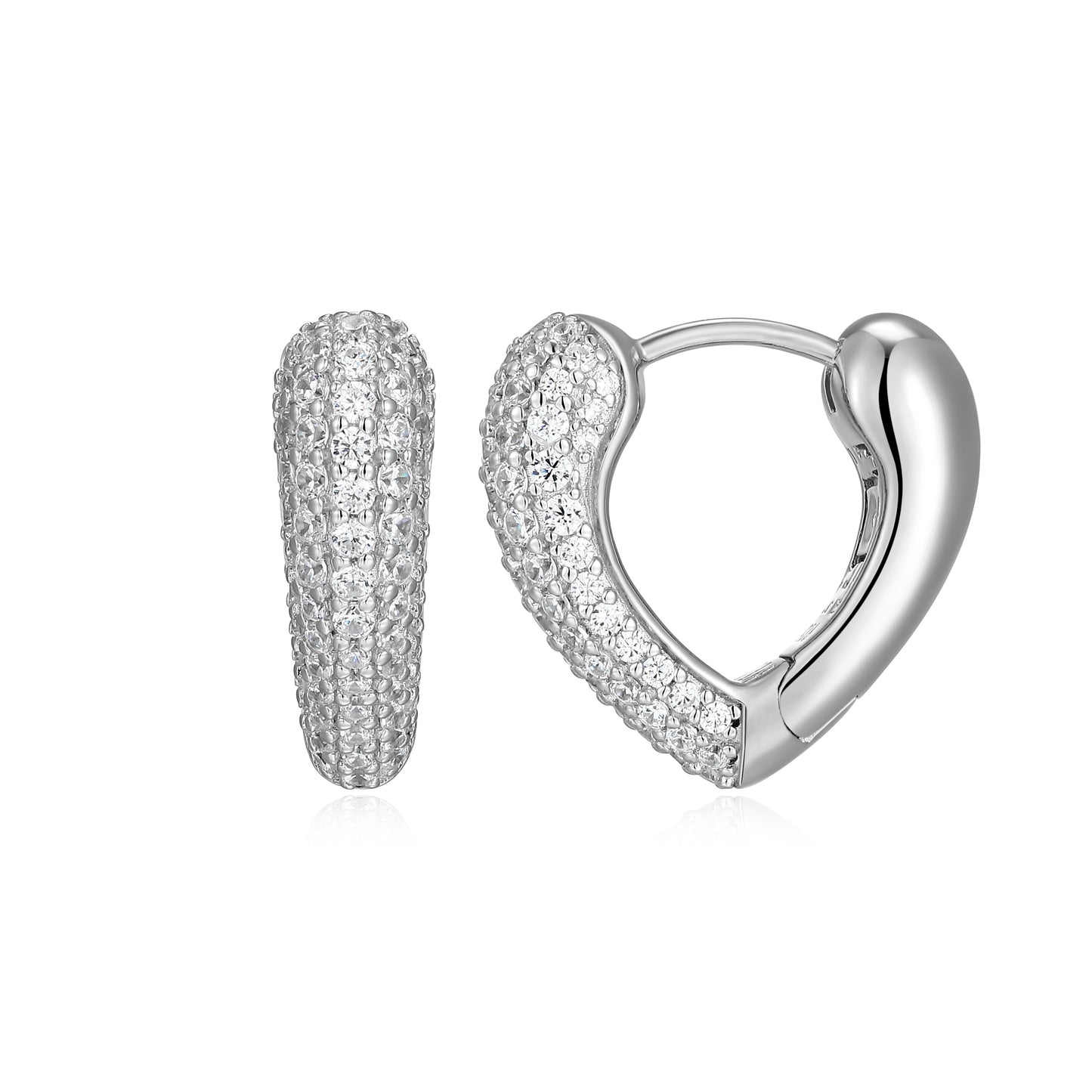 LE0286 - Amour Intertwined Heart Reversible Earrings | elle