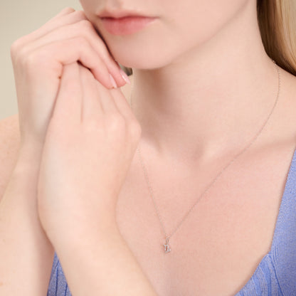 Capricorn Constellation Pendant Necklace in Rhodium-Plated Sterling Silver | M by Monte Luna