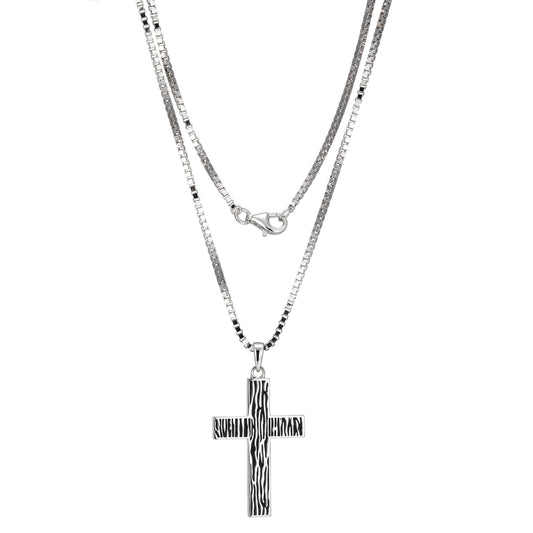 UN0115 - Timber Cross Pendant Necklace | ethos