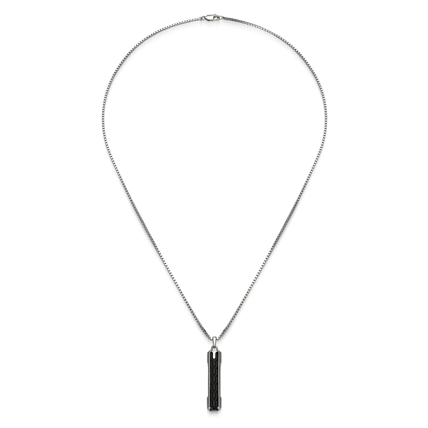 UN0125 - Geo Black Onyx Pendant Necklace | Paris 1901