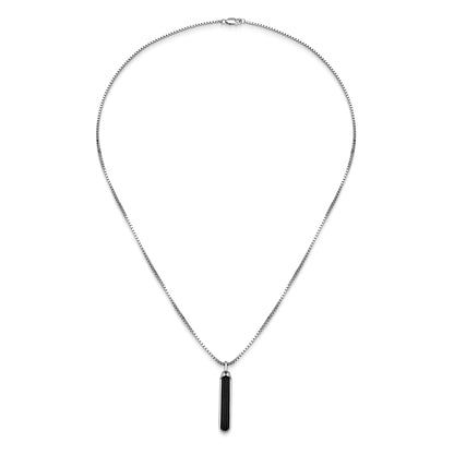 UN0126 - Linear Black Onyx Pendant Necklace | Paris 1901