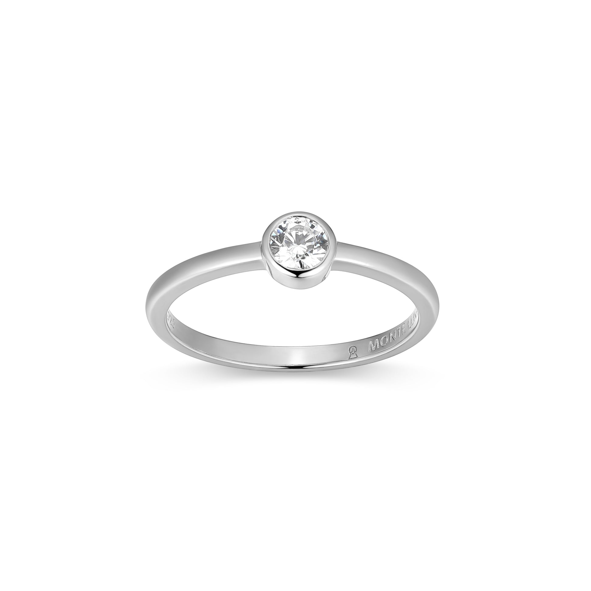 MR0158W6 - Bezel Promise Ring | Monte Luna