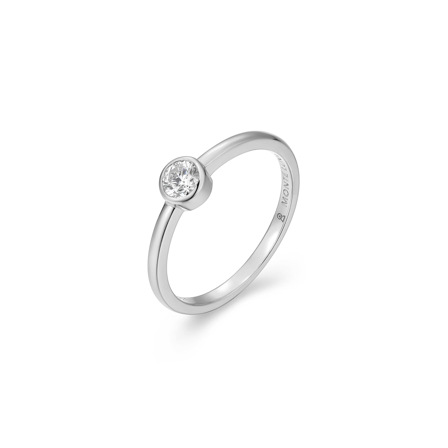 MR0158W6 - Bezel Promise Ring | Monte Luna