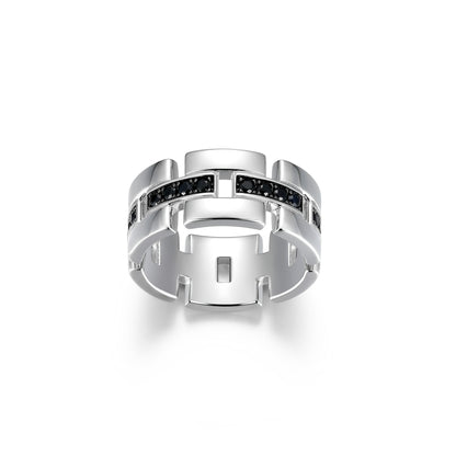 UR0110 - Legacy Genuine Black Sapphire Ring | ethos
